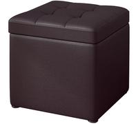MEVZHH Banc Rembourré Espace de Stockage Canapé Tabouret Pouf Tabouret Dressing Table Cube Chaussures Banc Poitrine Banc Cuir Tissu Pied-Pied Jambes En Bois Salon/Braun/Une Taille