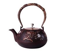 MEVZHH Bouilloires de Cuisinière, Ustensiles À Thé 40.5Oz / 1.2L Théières En Fonte Sans Revêtement Théières Japonaises Faites À La Main Bouilloire Japonaise Maison Ou Cuisine Théière Lâche