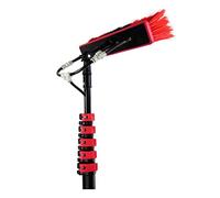 MEVZHH Brosses, Kit de Brosse de Lavage À L'Eau de Nettoyage de Fenêtre Télescop(3.6M-10.8M), Système de Nettoyage de Fenêtre Et de Panneau Solaire W/Brosse Et Pôle Télescopique, Outil de Nettoyage