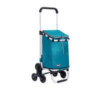 MEVZHH Camions À Main Mobiles Alliage D'Alumiescaliers Pliants Panier, Panier À Trois Vitessestrolley, Cartd'Achat Pliable Portable Et Résistant À L'Usure, Chariots Pliables/D/F