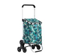 MEVZHH Camions À Main Mobiles Alliage D'Alumiescaliers Pliants Panier, Panier À Trois Vitessestrolley, Cartd'Achat Pliable Portable Et Résistant À L'Usure, Chariots Pliables/D/A