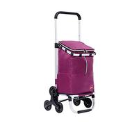 MEVZHH Camions À Main Mobiles Alliage D'Alumiescaliers Pliants Panier, Panier À Trois Vitessestrolley, Cartd'Achat Pliable Portable Et Résistant À L'Usure, Chariots Pliables/D/E
