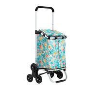 MEVZHH Camions À Main Mobiles Alliage D'Alumiescaliers Pliants Panier, Panier À Trois Vitessestrolley, Cartd'Achat Pliable Portable Et Résistant À L'Usure, Chariots Pliables/D/C