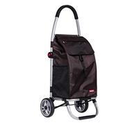 MEVZHH Camions À Main Mobiles Panier D'Achat, Panier D'Épicerie Pliant Étanche Vieilletite Remorque, Panier Portable À Tige de Poussée, Alliage D'Aluminium, Chariot Pliant Avec Escaliers Et Chariots É