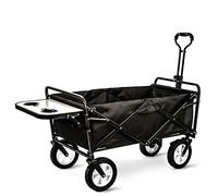 MEVZHH Camions Mobiles À Main Pliant Et Portable, En Plein Air Quatre Roues, Pique-Nique, Supermarché, Pêche, Magasins D'Épicerie, Panier de Camping, Panier Avec Table, Table de Queue Pliable Trolleys
