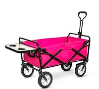 MEVZHH Camions Mobiles À Main Pliant Et Portable, En Plein Air Quatre Roues, Pique-Nique, Supermarché, Pêche, Magasins D'Épicerie, Panier de Camping, Panier Avec Table, Table de Queue Pliable Trolleys