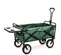 MEVZHH Camions Mobiles À Main Pliant Et Portable, En Plein Air Quatre Roues, Pique-Nique, Supermarché, Pêche, Magasins D'Épicerie, Panier de Camping, Panier Avec Table, Table de Queue Pliable Trolleys