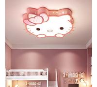 MEVZHH Chandeliers, Éclairage Plafonnier Led Chambre Enfantpension Cartoon Chat Rose Avec Télécommanenfant Chambre Filles Salon Cuisine 50 Cm Lumière Moderne
