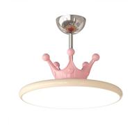 MEVZHH Chandeliers, Plafonnier Led À Trois Couleursnsion Led Ronde de 40 Cm, Plafonnier Pour Chambre Princesse, Chambre D'Enfant,Pour Chambre À Coucher, Salon, Moderne Et Créatif