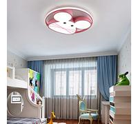 MEVZHH Chandeliers, Plafonnier Led Pour Chambre D'Enfant,Led À Carton Souris Pour Enfant, 50 Cm, Plafonnier Rond Rose Avec Télécommande, Chambre À Coucher, Chambre Pour Garçons, Salon, Salle À Manger,