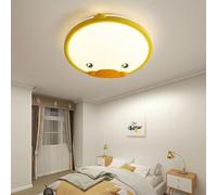 MEVZHH Chandeliers, Plafonnier Rond Jaune Avec Télécommande Pour Enfants, Plafonnier Led Amovible Pour Chambre D'Enfant,De Plafond 50Cm Pour Chambre À Coucher, Salon, Jardin D'Enfants, Canard, Dessin