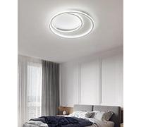 MEVZHH Chandeliers, Plafonniers À Intensité Variable Pour Chambre,S de Chambre Ronds,Led Ovale Pour Salon Avec Télécommande, Pour Salon Et Bureaunsion de Salle À Manger Modernemaliste, Diamètre 50 Cm