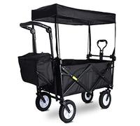 MEVZHH Chariot de Camions Mobiles À Main Foldiportable Shoppicart Outdoor Four-Wheel Chariot Multi-Fonction Campifishitrailer Chariots de Supermarché Portables Ménagers/H