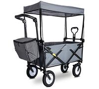 MEVZHH Chariot de Camions Mobiles À Main Foldiportable Shoppicart Outdoor Four-Wheel Chariot Multi-Fonction Campifishitrailer Chariots de Supermarché Portables Ménagers/G