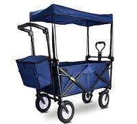 MEVZHH Chariot de Camions Mobiles À Main Foldiportable Shoppicart Outdoor Four-Wheel Chariot Multi-Fonction Campifishitrailer Chariots de Supermarché Portables Ménagers/D