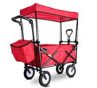 MEVZHH Chariot de Camions Mobiles À Main Foldiportable Shoppicart Outdoor Four-Wheel Chariot Multi-Fonction Campifishitrailer Chariots de Supermarché Portables Ménagers/Un