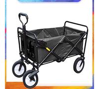 MEVZHH Chariot de Campiextérieur de Camions Mobiles À Main, Panier Pliable de Supermarché, Panier de Poussée Au Sol, Panier Pliable, Chariots Pliables/B/C