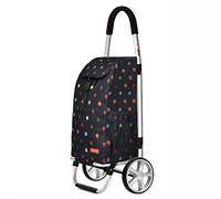 MEVZHH Chariots, Camions Mobiles À Main Pliant Le Chariot À Main Du Chariot de Sac de Camion, Bagages Portables Lourds En Alliage D'Alumipanier de Supermarché Ménager Style de Point/Style de Plaid C
