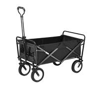 MEVZHH Chariots, Panier Pliant Plage Pliant Chariot de Jardin Lourd Avec 4 Roues Panier D'Achat Pour En Plein Air Campiplage Supermarché Jardin Campichariot (B-Noir)