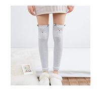 MEVZHH Chaussettes À Genou Imprimées D'Animaux Japonais,Chaussettes À Rayures Mignonnes Belles Longues Cuisses,Chaussettes Chaudes de Compression D'Hiver/Ces Hibouille/E Taille