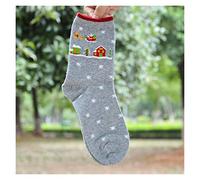MEVZHH Chaussettes Dames Chaussettes de Coton Vêtements de Sommeil Dames Chaussettes Boucheu Profonde Mignonne/Sd 2/E Taille