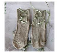 MEVZHH Chaussettes de Tubedoux de Style Japonais,Chaussettes À Dentelle Pour Fille Douce Loli,Semi-Chaussettes Lolita/Vert/E Taille