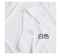 MEVZHH Dames Mode Femme Chaussettes Demeurer Longue Couleure Noir Genou Hautes Chaussettes/Blanc/E Taille