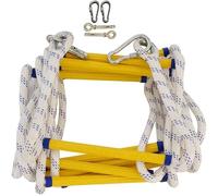 MEVZHH Échelle de Corde D'Échelle Douce, Échelle de Corde de Sauvetage D'Échelles D'Évasion D'Incendie Échelle Douce/Color / 20M65Ft / Couleur / 15M / 49Ft/Couleur/25M/82Pt