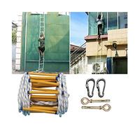 MEVZHH Escalier de Corde de Sécurité D'Échelle Douce, Escaliers D'Évasion, Escaliers D'Urgence, Escalier de Sauvetage Ignifuge D'Échelle, Escalier D'Incendie D'Urgence, Escalier Multifonctionnel, Util