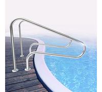 MEVZHH Escaliers, Barreau de Piscine, 2 Pièces Piscine Main Rail Échelle Pas Barreau En Acier Inoxydable Poignée Parfaite Piscine Rail D'Escalier Pour Piscines Pontons Docks Et Plus