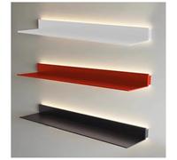 MEVZHH Étagères Murales, Étagère Murale Flottante Menée Avec Des Lumières Intégrées Suport D'Affichage Éclairé Moderne Pour La Cuisine Du Bar de La Maison Ou Le Décor Du Salon/Rosso/80 * 15 * 6 Cm