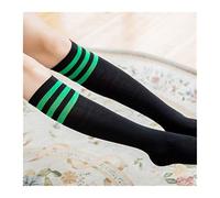 MEVZHH Fashion Striwomens Chaussettes Longues,Chaussettes de Compression Kawaii de Filles Chaussettes Hautes de Cuisse,Chaussettes Mignonnes Au Genou,Femme/7/E Taille