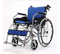MEVZHH Fauteuil Roulant,Handicap En Alliage D'Alumiconfortable Fauteuil Roulant Multifonctionnel Pliant Léger Aîné Conduite Portable,Portable