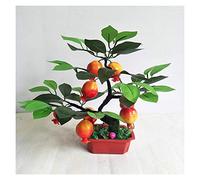 MEVZHH Fleurs Artificielles, Arbre D'Oranger Artificiel Artificiel En Pot Fruit Artificiel En Pot Fausse Plante D'Arbre Fruitier Bonsai Fausse Plante Avec Pot En Plastpour La Décoration Du Jardin Du B