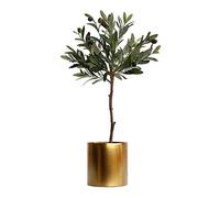 MEVZHH Fleurs Artificielles,Olivier Artificiel Artificiel En Pot Dans Le Conteneur Décoratif Faux Tree Plant Faux Olives Leaf Large Home Floor Plante Verte Artificielle En Pot,Plantes Artificielles de