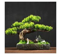 MEVZHH Fleurs Artificielles, Plantes Artificielles Arbre de Pin Artificiel de Bonsai Fausses Plantes Décor de Chambre Pour L'Esthétde La Chambre À Coucher Et La Maison Décor de Salle Den de Ferme, Hau