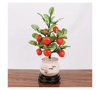 MEVZHH Fleurs Artificielles, Plantes Artificielles Jade Plantes En Pot Arbre D'Argent Bonsai Style Décoration Pour La Richesse Et La Chance - Home Office Décor Salon Décoration Cadeaux Simulation Arbr