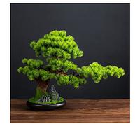MEVZHH Fleurs Artificielles, Plantes Artificielles Plante de Simulation Podocarpus Bonsai Bienvenue Pin Fausse Plante Verte Arbre Décoration Salon Intérieur Porch Décoration Hôtel Fausse Plante En Pot