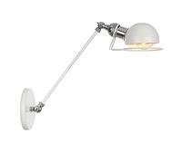 MEVZHH Lammurale, Sconce Industriel Bras de Balançagemurale - Monture Murale + Câble Couvre, Finition, Éclairage Mural Chambre À Coucher Intérieure Couloir Salon/Blanc/30Cm