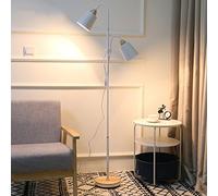 MEVZHH Lampes de Plancher, Moderne A Mené La Protection Des Yeux Salle D'Étude Salon Chambre À Coucher Tête E27 Lumière Debout/Blanc-9W/Dimmi de Contrôle White-7Wremote
