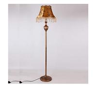 MEVZHH Lampes de Plancher,Salon Classeuropéen Étude Chambre À Coucherde Côté Lit Tissu de Décoration de La Maisonde Chambre D'Hôtel Chaude Interrupteur de Lumière Debout/Pied/Commueur de Télécommand