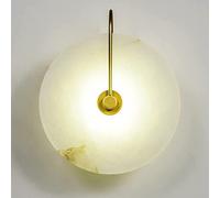 MEVZHH Lampes Murales, 3000K Led Marble Sconces - Lumières Murales En Pierre Chaude Blanche Pour Chambre À Coucher, Salon, Porche Et Décor de D'Hôtel/16 Cm/Or