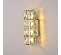 MEVZHH Lampes Murales, Appareil D'Éclairage Postmoderne En Chrome Mural -Art Déco Câblée Pour Salon, Chambre À Coucher, Restaurant - Conception Élégante de Lumière Murale G9/40 Cm