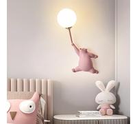 MEVZHH Lampes Murales, Créatif Dessin Animé Oursmurale Mignon Lune Résinemurale Éclairage Appareil G9 Chambre D'Enfant Décor Mur Sconcemurale de Bord de Lit Intérieure Nordpour Chambre Salon Couloir/R