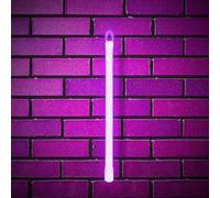 MEVZHH Lampes Murales,Led Diy Neon Light 0-9 Lumière Numéros 26 Alphabetde Néon Batterie/Usb Alimenté,Décoration Murale, Numéro/Lettre Illuminé Signe Lumières de Néon/Violet/Je