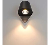 MEVZHH Lampes Murales, Lumière Chaude 3000K10Wled Économie D'Énergie Wall Sconce Couloir Extérieur Éclairage Mural Lumière Muraleen Alumiimperméable Et À L'Épreuve de La Rouillemurale En Verre Trempé