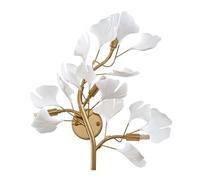 MEVZHH Lampes Murales, Lumière Murale de Ginkgo Intérieure G93 Murale de Température de Couleur de Luxe Ginkgo Biloba Décoration Murale En Métal Éclairage Mural Créatifdécomoderne Pour La Chambre À Co