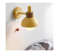 MEVZHH Lampes Murales, Lumière Murale Moderne Nord- Élégante Ombre En Métal Sconce Avec Chaîne de Traction - Élégantede Bord de Lit Pour La Chambre, Le Salon Et La Salle Dens Décor (Blanc)/Jae