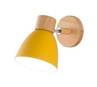 MEVZHH Lampes Murales,Murale de Chambre Moderne de Luxe - Angle Réglable,De Bord de Lit de Chambre Pour Enfants, Ombre En Fer Métallique, Bois de Ferme Sconce, Lumière de Lecture Intérieure Pour La Ch