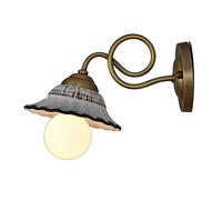 MEVZHH Lampes Murales, Sconces Éclairage Mural Avec Ombre En Céramique, Sconces En Laiton Brossé Câblé,S Muraux Du Milieu Du Siècle Pour La Chambre À Coucher, Salon, Sous-Sol, Couloir, Salle de Poudre